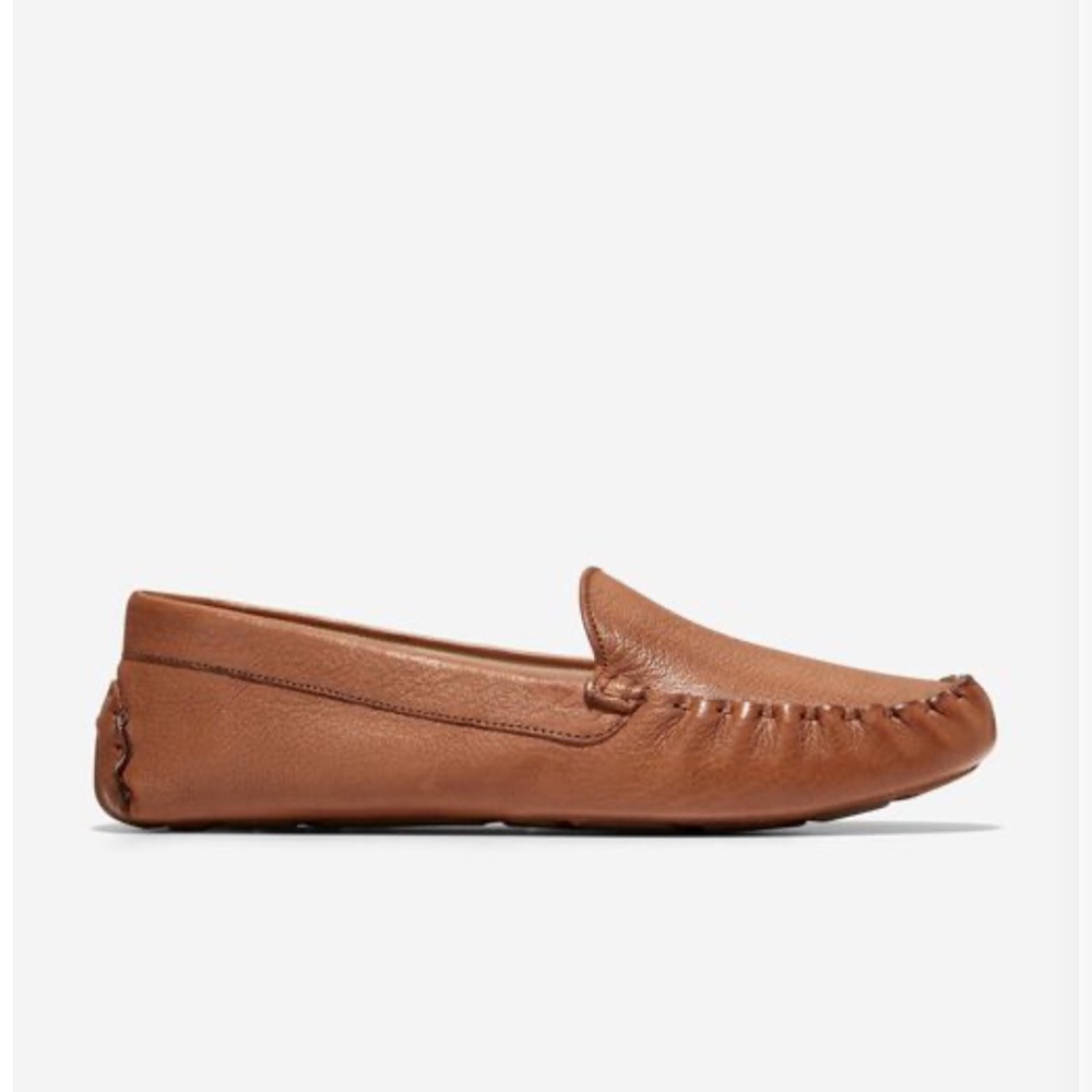 Cole Haan Women's Evelyn Driver Moccasin Loafer | Size 7B | Color Pecan Leather